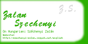 zalan szechenyi business card