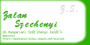 zalan szechenyi business card